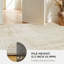 Tapis rectangulaire simple en polyester lavable pour tapis pour chambre à coucher, beige, 3 pi x 5 pi-133594451