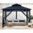 12 pi. L 10 pi. D Pavillon de jardin en acier-61851539