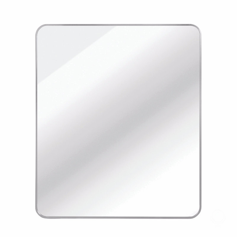 Rectangular Bathroom Wall Mirror, Silver
