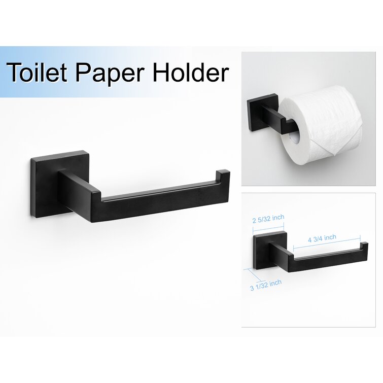 Porte-Papier Toilett en Acier Inoxydable 304 Fixation Murale Porte Rouleau  Papier Toilette pour Salle de