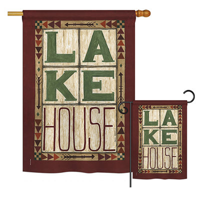 Double Sided 40'' H x 28'' W Polyester Flag Set