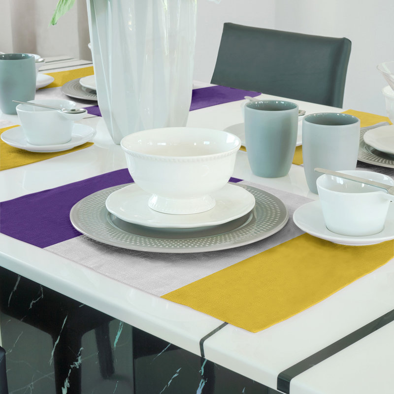 Récapitulatif de 18 po Louisiana, Mauve / Blanc, Polyester sergé