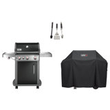 Spirit® Weber 3 - Burner Free Standing Liquid Propane 32000 BTU Gas Grill with Side Burner 3 Piece Set