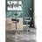 2pcs Bar Stools, Grey, Footrest & Base, Adjustable Height And Swivel, Dining Room Essential Of 2 Stools In - Swivel Adjustable, Feature-117950919