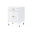 Table d'appoint en acrylique 1 tiroir 1 porte Araceli-39912363