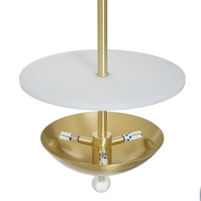 Astra Wall Sconce - Bass & Bronze - 8"W x 8"D x 19.25"H