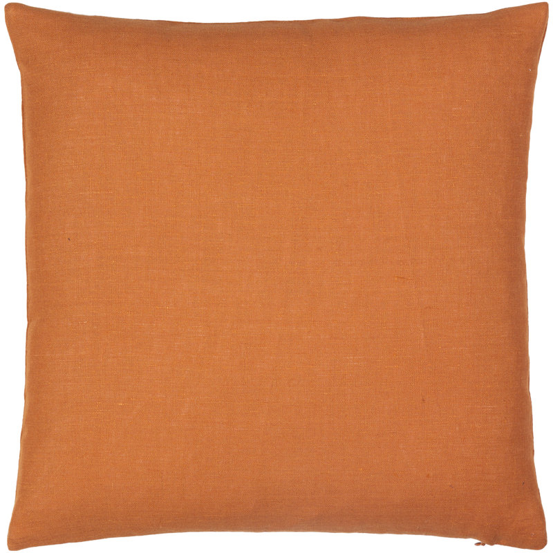Khatija Linen Reversible Throw Pillow, 22" x 22", Off-White