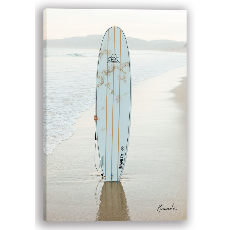 «Boardwalk Moment», art mural toile minimaliste