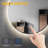 Round Lighting LED Light Bathroom Mirror Backlight Makeup Mirror With Sensor Touch Control, Dust And Fog Proof