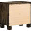 Chambre à coucher 2 Table de chevet avec finition rustique et poignées en bois 2 tiroirs brun mat pour la décoration