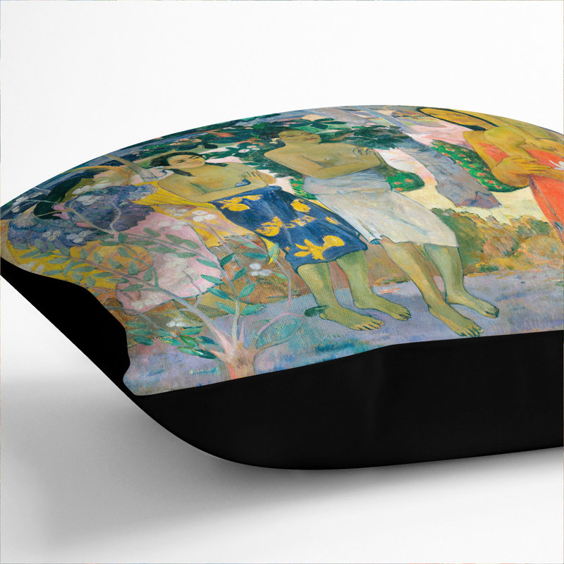 Square Cushion, 40cm H x 40cm W x 15cm D, Black