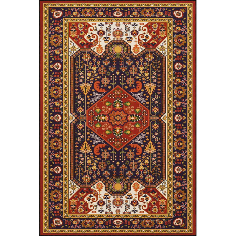 Colorful Themed Patterned Decorative And Woven Based Washable Carpet, Runner 2'6" x 6'7"