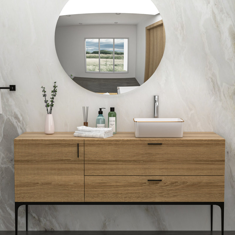 Lavabo vasque de salle de bain rectangulaire moderne en céramique 16 po x 12 po blanc - teinté, installation de comptoir, résistance, fixation