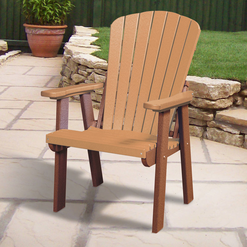 Hubert Outdoor Adirondack Chair, Cedar/Tudor Brown