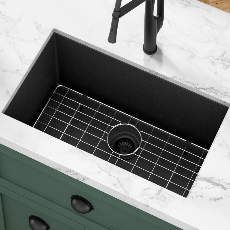 30'' L Single Bowl Granite Kitchen Sink