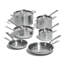 10PC Stainless Clad Cookware Set