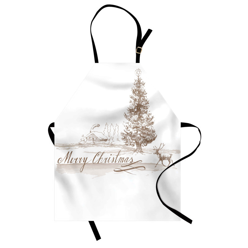 Christmas No Pattern Bib Apron