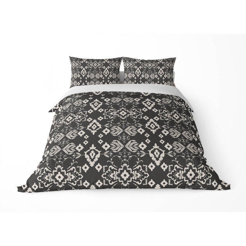 Block 3- Piece Comforter Set, King Comforter + 2 King Pillowcases, Charcoal