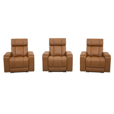Zero Gravity Power 3 Seat Home Theater Seating With Immersive Audio P3