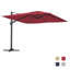 Square Cantilever Patio Umbrella(without Umbrella Base)-100145731-100145730