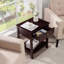 Table de chevet avec table de chevet et tablette de rangement-700224987
