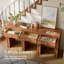 Console 60 po en bois massif avec tiroirs