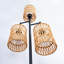 Lampe sur pied en rotin 72 po