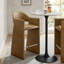 Tabouret de bar en cuir végétalien 41 po Talia-77114309-77114311