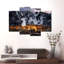 Park City Ski Slopes - Ensemble de 4 toiles tendues-92828477