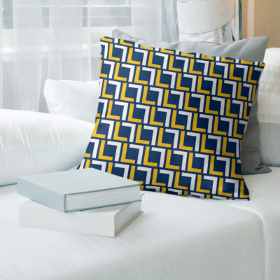 Los Angeles Flash Geometric Throw Pillow