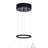 16-Inch Integrated LED Chandelier – Black Finish with Crystal Accents for Hallways, Entryways, Bedrooms, or Living Rooms-715089172