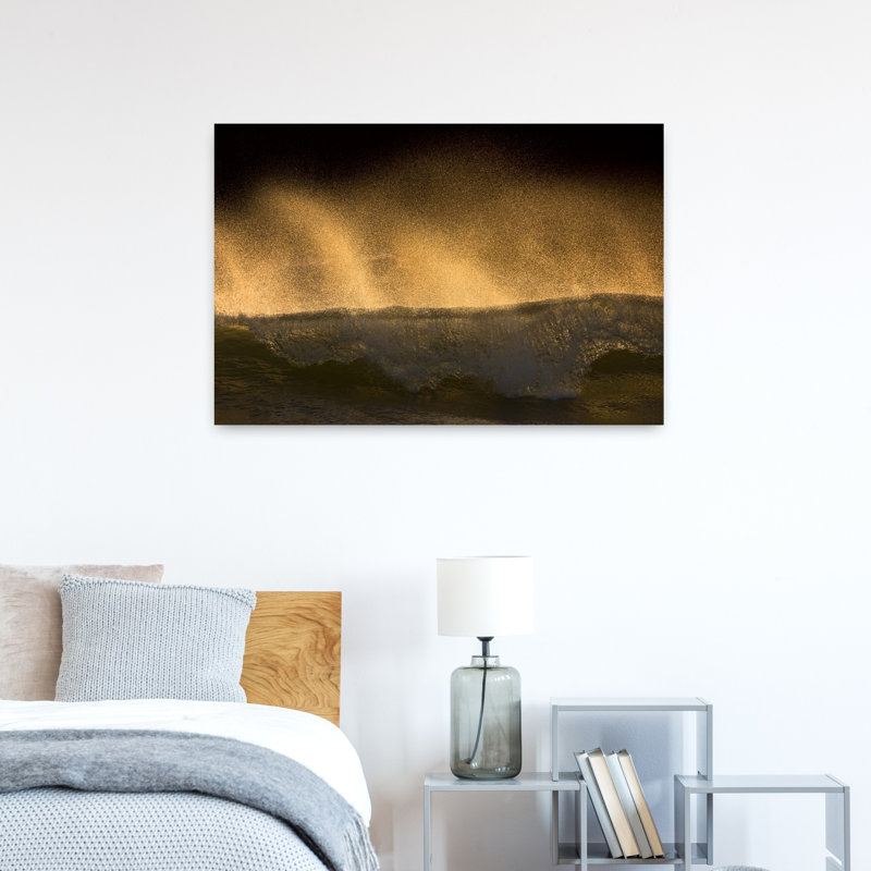 Splash, architecture contemporaine abstraite, art mural, 24" H x 36" W