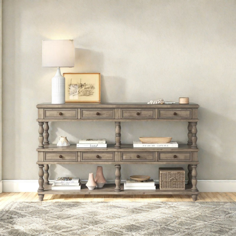 Retro Multifunctional  Console Table