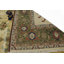 Tapis unique en laine noué à la main style Heriz Sultanabad des années 1980 de 13 pi x 19 pi 5 po beige