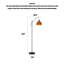 Luminaire en verre bombé courbé à bras courbé