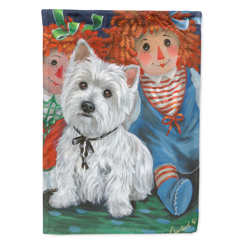 Drapeau de jardin en polyester à 2 côtés Graziello Bichon Frise Do It Better 1 x 0,11 pi, Westie Ragdoll