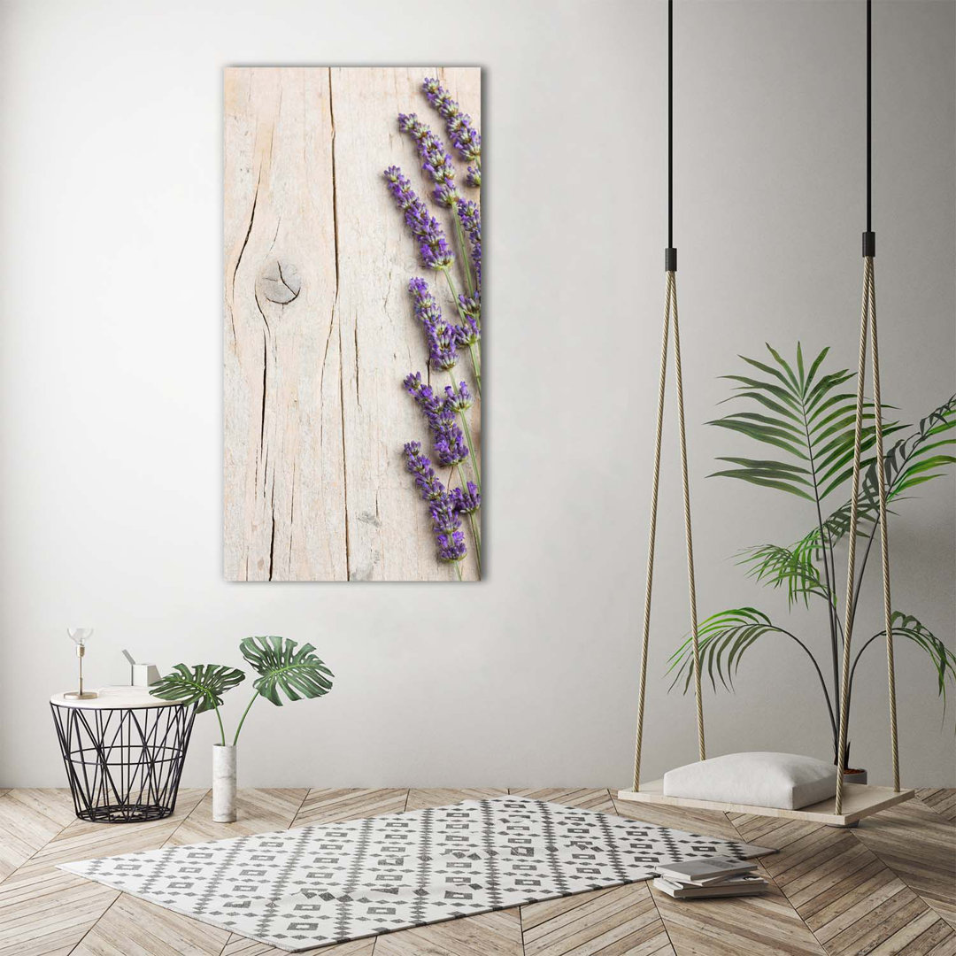 Lavendel auf dem Holz - Kunstdrucke auf Leinwand