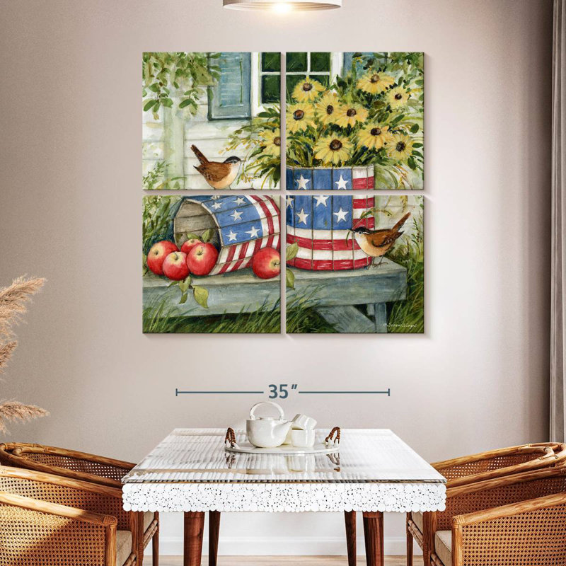Lelar Old Glory II, 45" H x 45" W