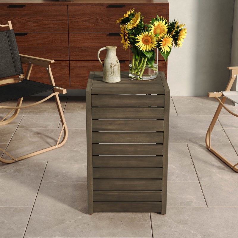 C-Shape End Table   (Only Tables, No Chairs), Grey