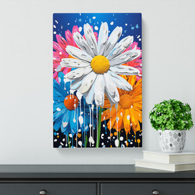 Daisy Pop - Wrapped Canvas Print