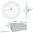 5.91'' Selectable Color Temperature 12 Watt Dimmable Air-Tight IC Rated LED Canless Recessed Lighting Kit