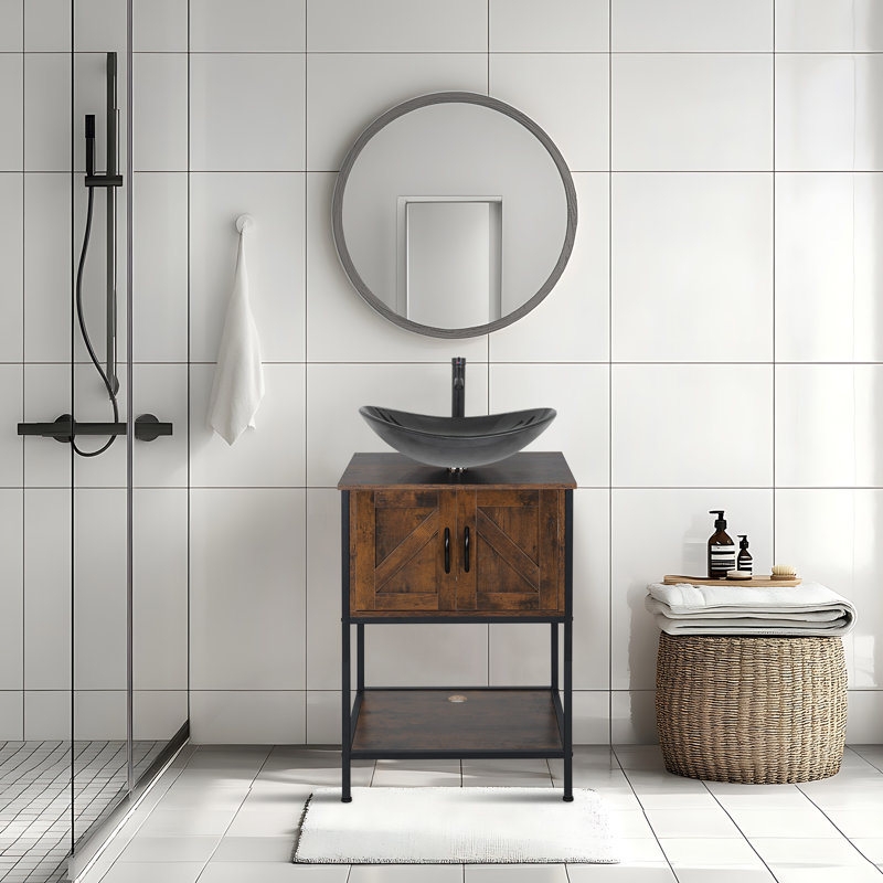 Meuble-lavabo autoportant avec lavabo