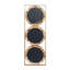 3 Mirror Piece Wall Mirror In  Rectangular Frame