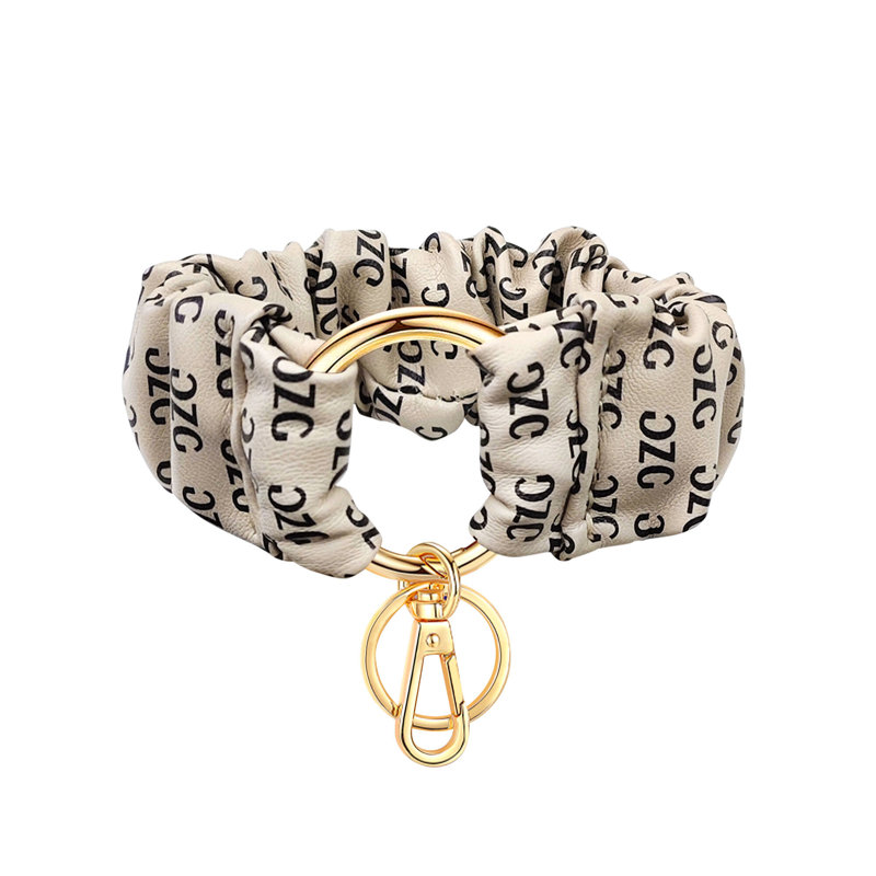 Porte-clés blanc Scrunchie