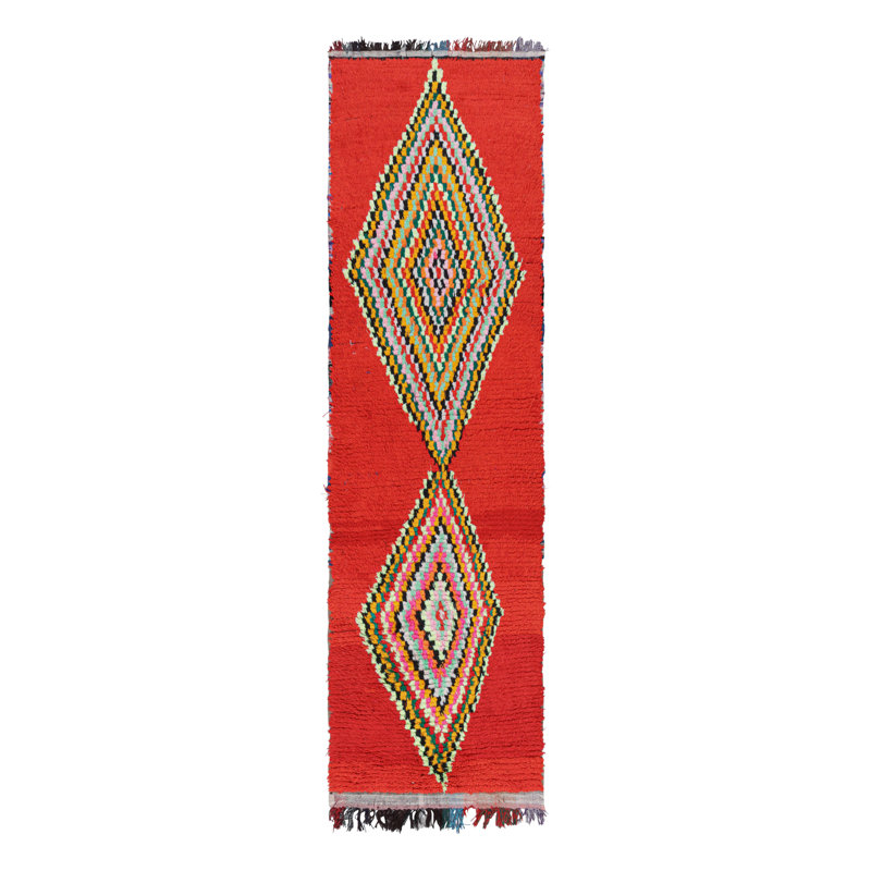 One-of-a-Kind 2'9”x9'4” Hand Knotted Area Rug