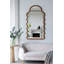 Miroir arqué en bois avec cadre unique