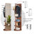 Full-Body Mirror with Solid and Rubber Wood Frame, Large 19.6x68.8in, Ideal for Bedroom and Living Room Use-604726519