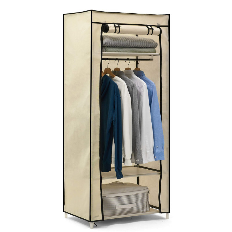 URBNLIVING Metal Wardrobe, Beige