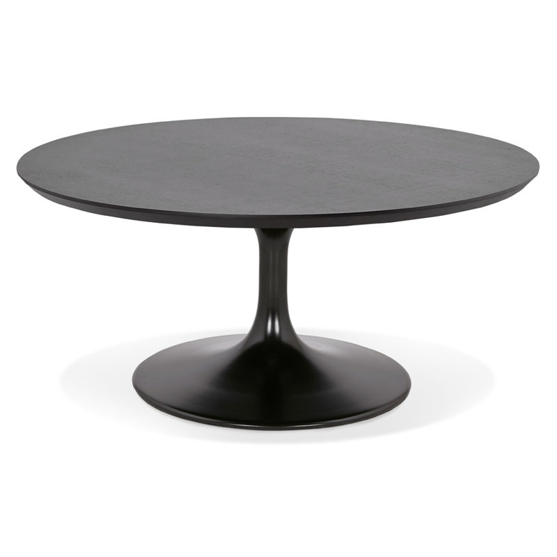 Jericka Pedestal Coffee Table, Black