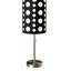 Lampe de table 33 po en métal de style rétro avec abat-jour-233734720